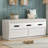 Rustic Storage Bench with 2 Drawers, Hidden Storage Space-213822712