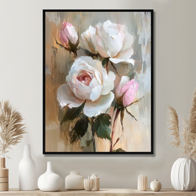 Robyn Roses Bouquet Garden Of Grace III - Roses Framed Wall Art