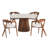 Nancy Round Faux Marble Top Dining Table