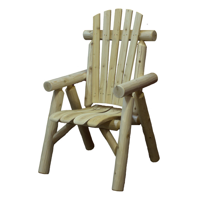 Weisser Cedar Solid Wood Outdoor Dining Armchair