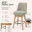Ensemble de 2 tabourets pivotants 360 °-557410186-557410187