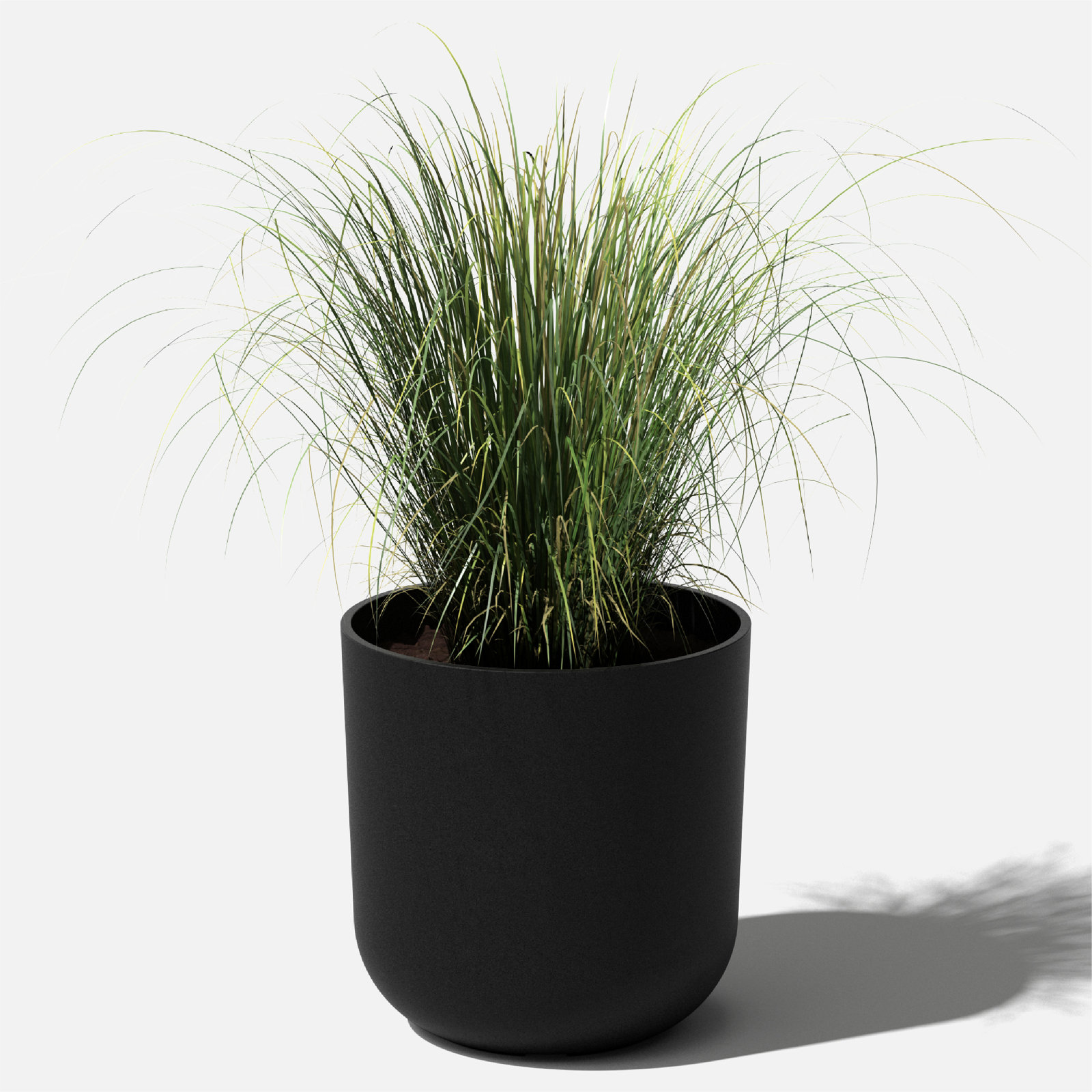 Mason Series Kona Planter, 1, Black, 19.75" H x 18.5" W x 18.5" D