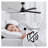 LuxeBlan 65 In. Indoor/Outdoor Black Ceiling Fan With LED Light Bulbs And Remote Control