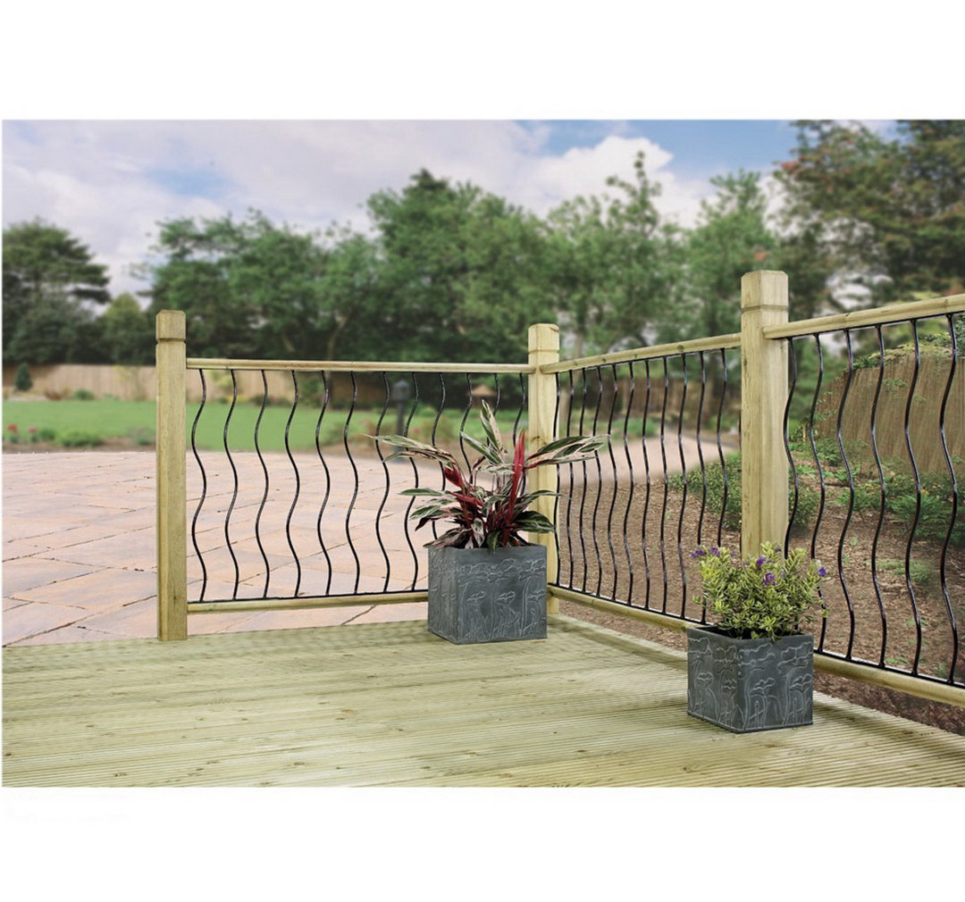 Ashantie Metal Decking Fence Panel 77cm H x 28cm W