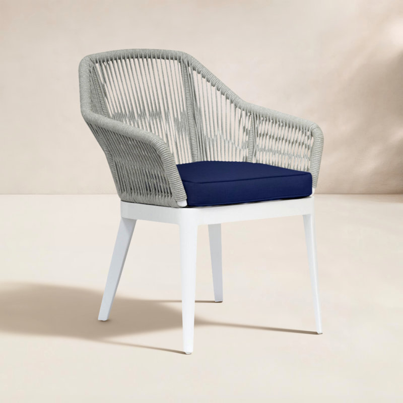 Miami Outdoor Dining Armchair, Echo Midnight Sunbrella®