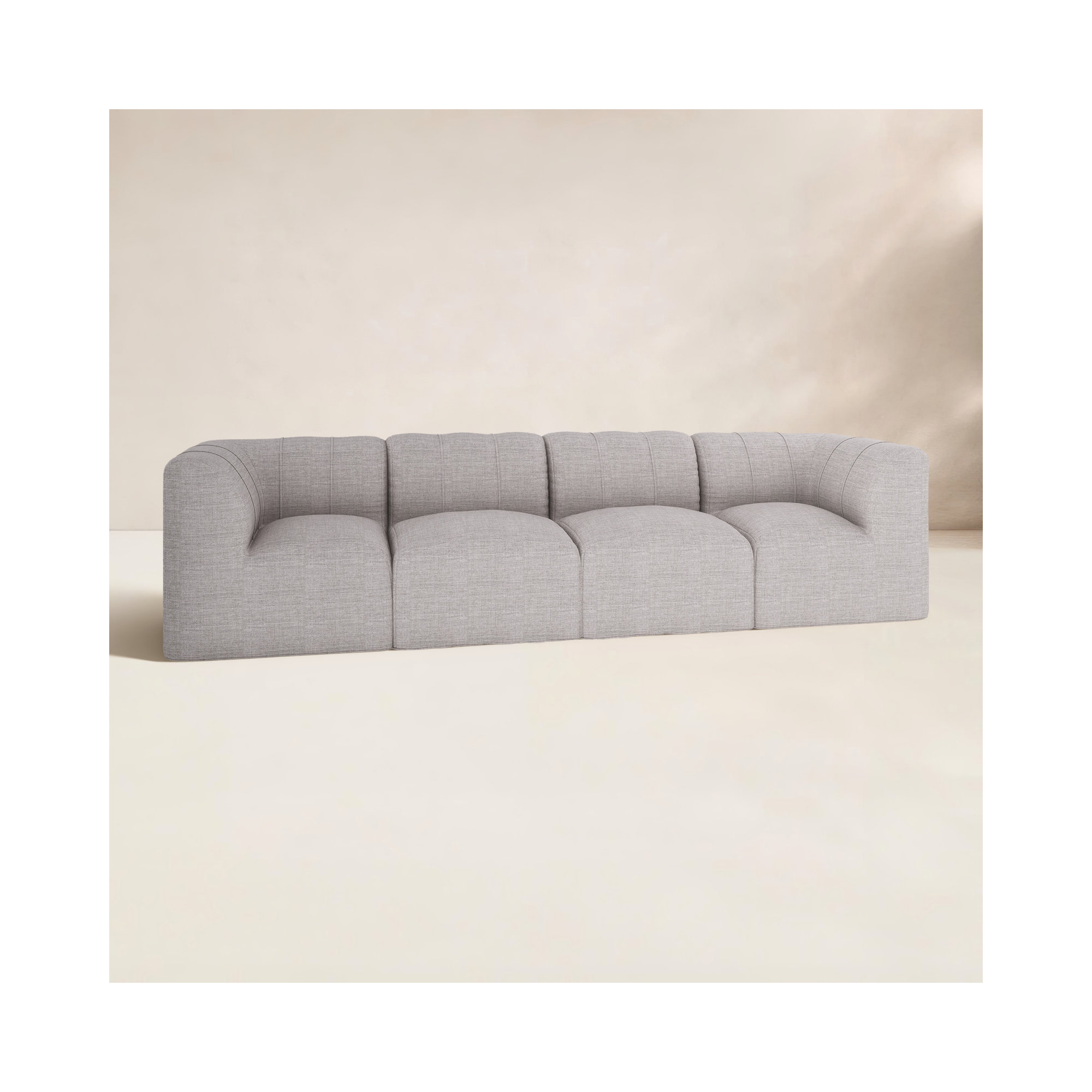 Praia 124" Sunbrella Outdoor Sofa, Cast Silver Sunbrella®