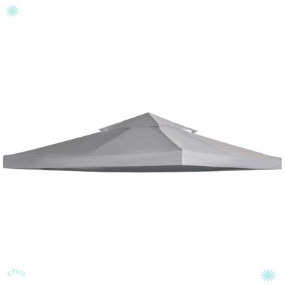 Outsunny 9.8' x 9.8' Gazebo Replacement Canopy, 2-Tier Top UV Cover for 9.84' x 9.84' Outdoor Gazebo Models 01-0153 & 100100-076, Coffee (TOP ONLY)