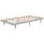Lit flottant contemporain de taille simple gris pour un espace élégant avec une structure de sommeil paisible-738995949-738995472