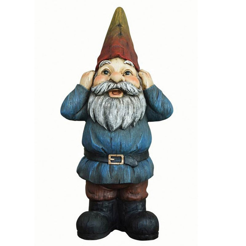Statue de gnome en résine Agnew Hear No Evil