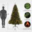 Arbre de Noël pin vert 7 pi 6 po avec 400 lumières DEL