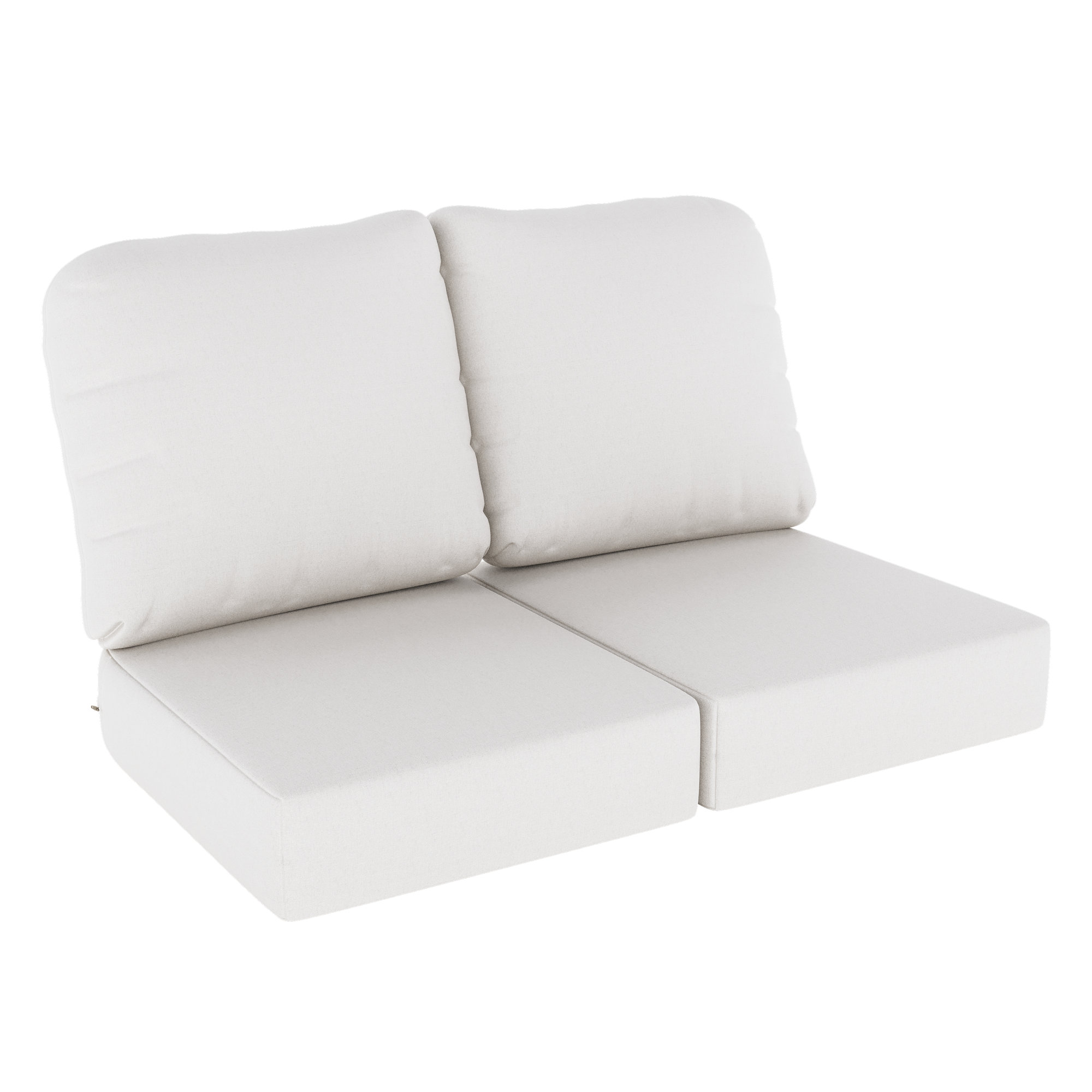 Amala Indoor/Outdoor Sunbrella® Loveseat Cushion, Canvas Natural Sunbrella® Canvas