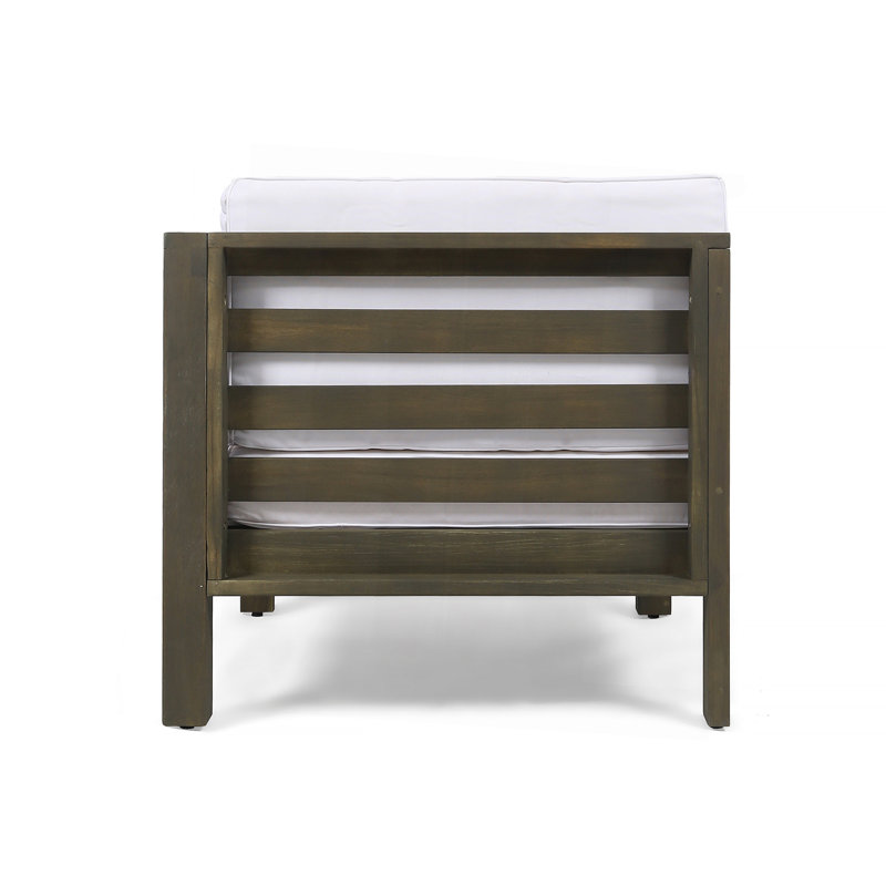 Ensemble de canapé 3 pièces, Coussin blanc / cadre gris