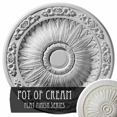 20 médaillons de plafond Lunel de 20 1/4 po x P 1 1/2 po (convient aux auvents jusqu'à 3 3/4 po)
