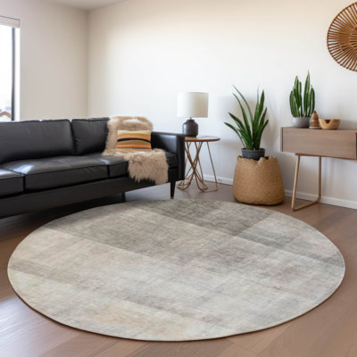 Tapis taupe Cerrito AMF568 lavable à la machine de qualité supérieure