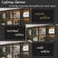 78.7'' H X 63'' W Display Bookcase With Glass Doors