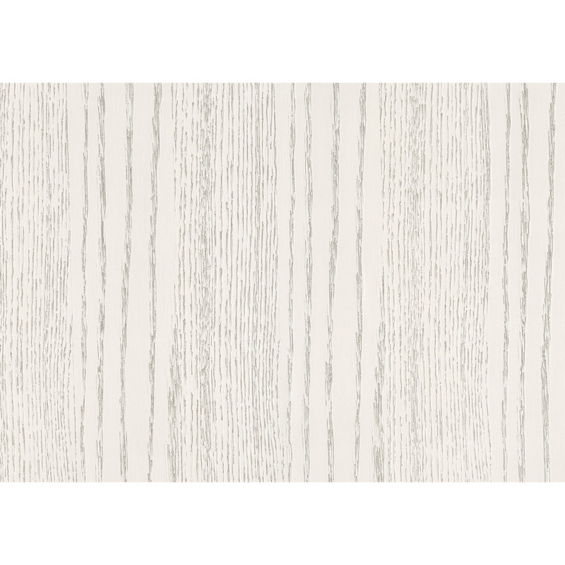2 Table de chevet en bois avec finition blanc perle pour la chambre à coucher et fond de tiroir en placage