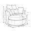 Fauteuil pivotant rembourré avec coussins Niama-1314277817