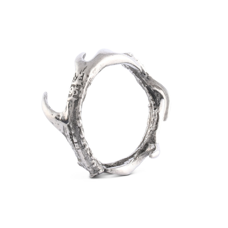 Lodge Pewter Antler Horn Napkin Ring