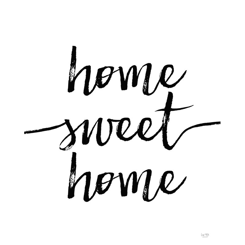 Home Sweet Home par Lux + Me Designs - impression sur toile tendue, H 16 po x l 12 po
