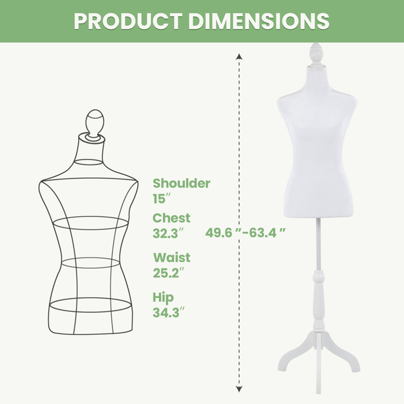 FDW Dress Form, White