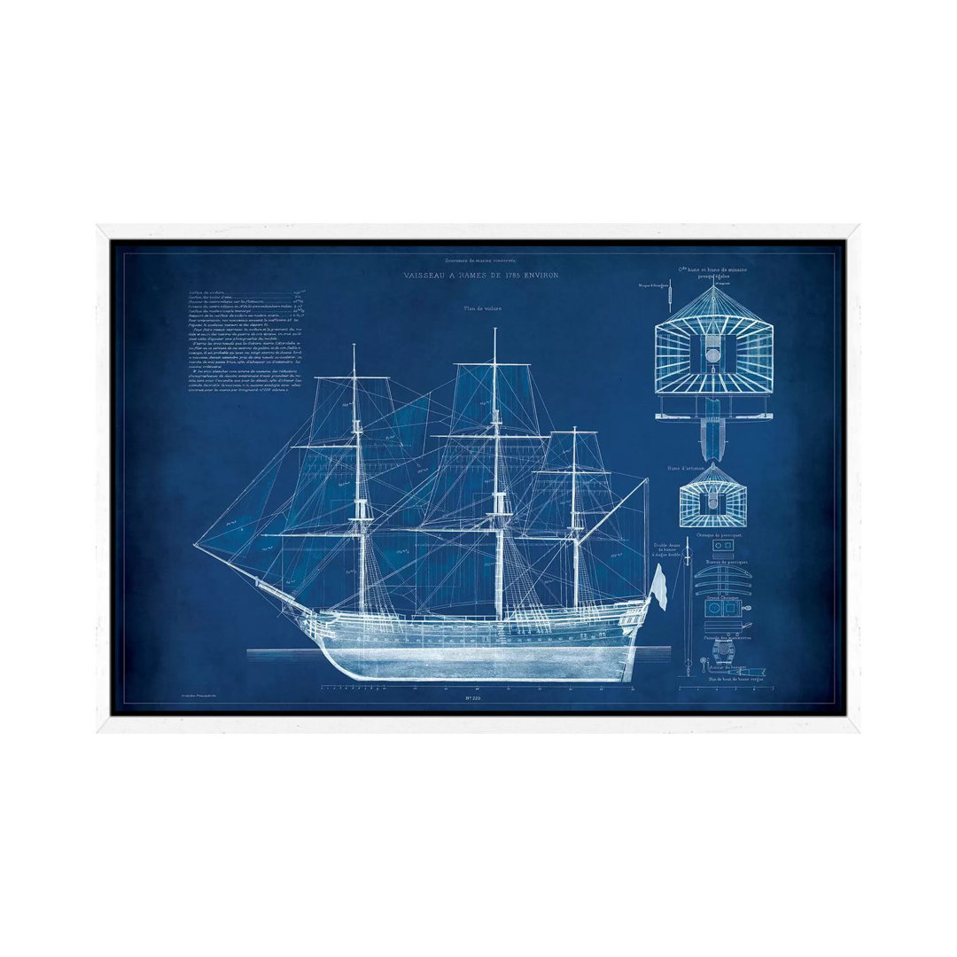 Antique Ship Blueprint IV