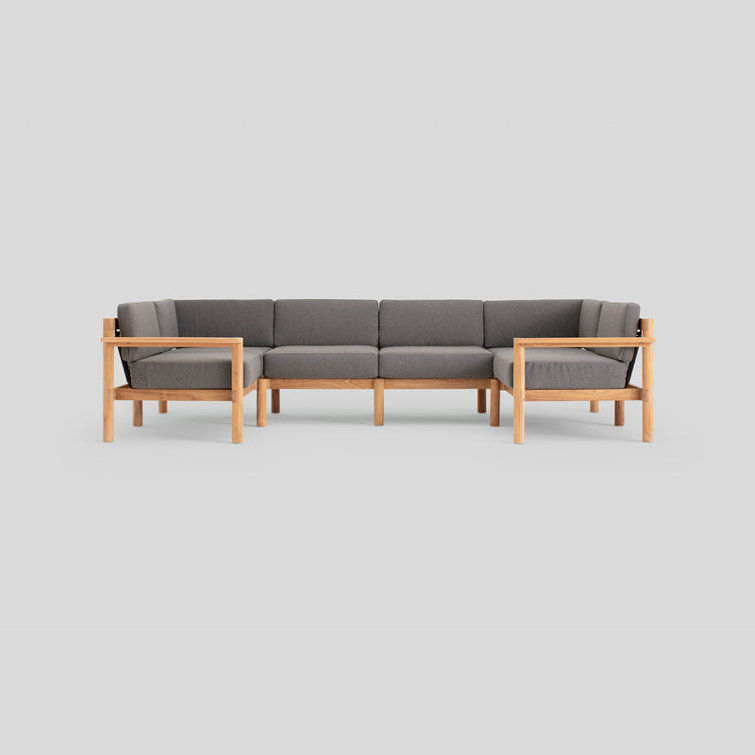 Haven 6 - Person Modular Patio Conversation Sets with Cushions