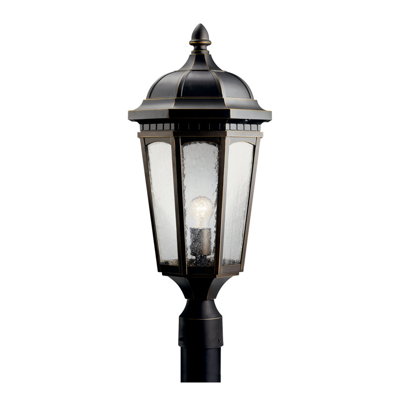Tête de lanterne à 1 lumière H 23,75 po Flinders, Bronze huilé