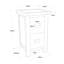 Aurelie 35cm W Plywood / Laminate Board Bedside Table-86825639