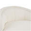 Fauteuil d'appoint incurvé crème-1126345934