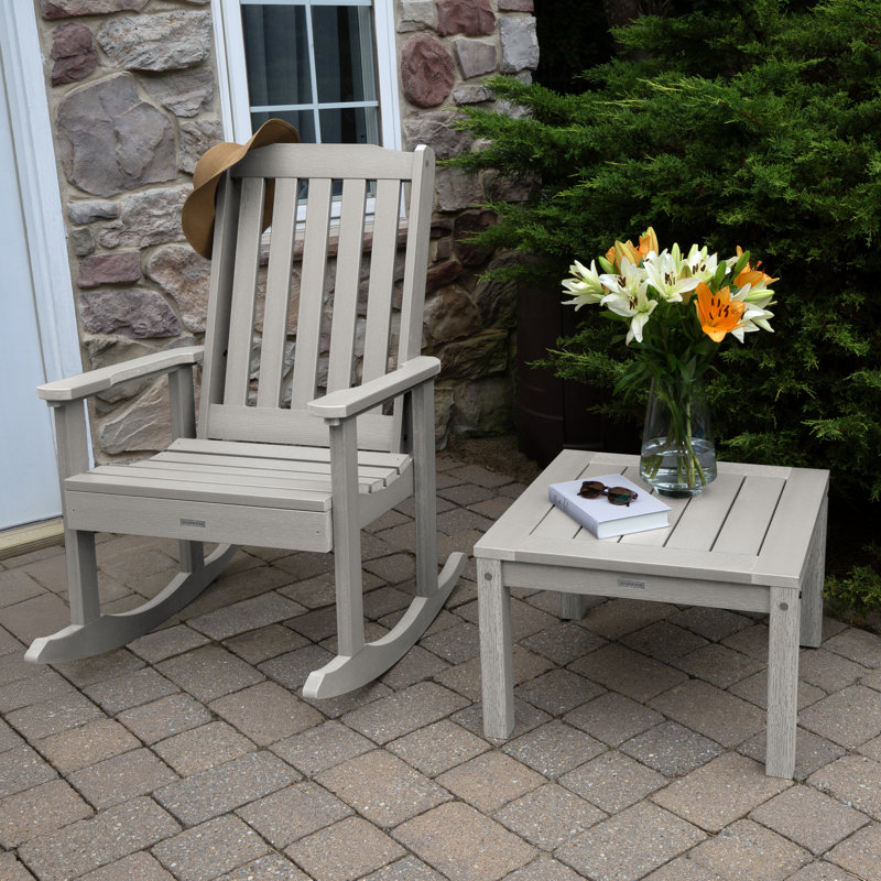 Arbnora Rocking 3 Piece Seating Group, Harbor Gray