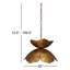 Luminaire suspendu 1 lumière Lotus-31274423