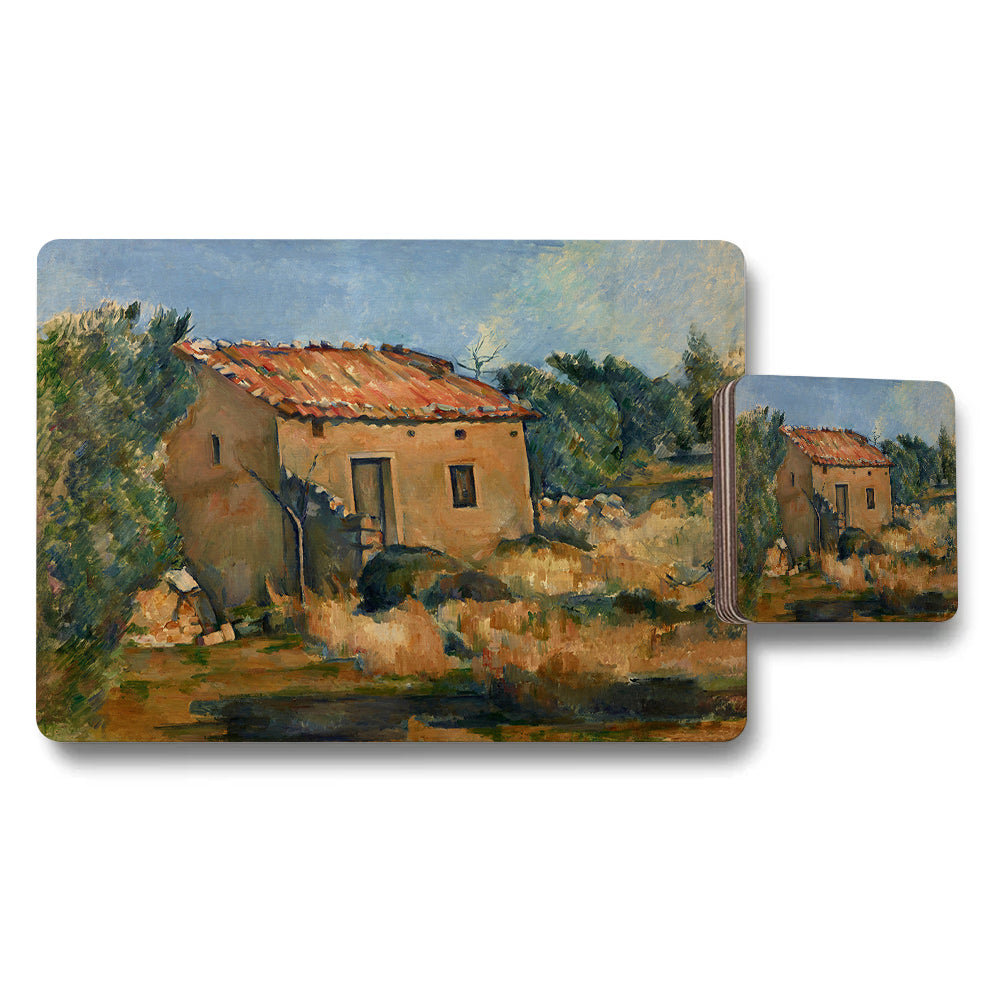 Rustic Cottage By The River Placemat And Coaster Set