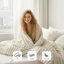 Ensemble d'édredon moelleux 2 pièces pour lit simple / simple TG Avril Ivory Fluffy-101983312-101983311