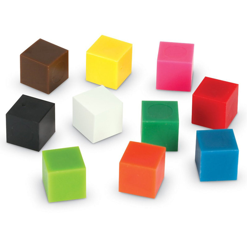 1000 cubes centimètres de 10 couleurs