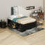  Structure de lit double Altona avec lit gigogne, 2 tiroirs, tablettes et table de chevet-1146151773
