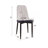 63 "Medieval Modern Cream Style MDF Dining Table And PU Dining Chair Set 4. Assemble Desktop And Black Metal Leg Dining Chair Set, Suitable For Home&Kitchen