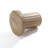 Dark Oak Finish Manufactured Wood Fluted Round Side Table