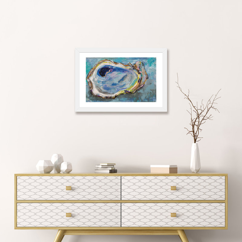 «Oyster Two» par Jeanette Vertentes, reproduction d'art sur toile tendue, H 32 po x l 48 po, Impression encadrée