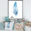 Boho Feathers - reproduction de cadre flottant sur toile