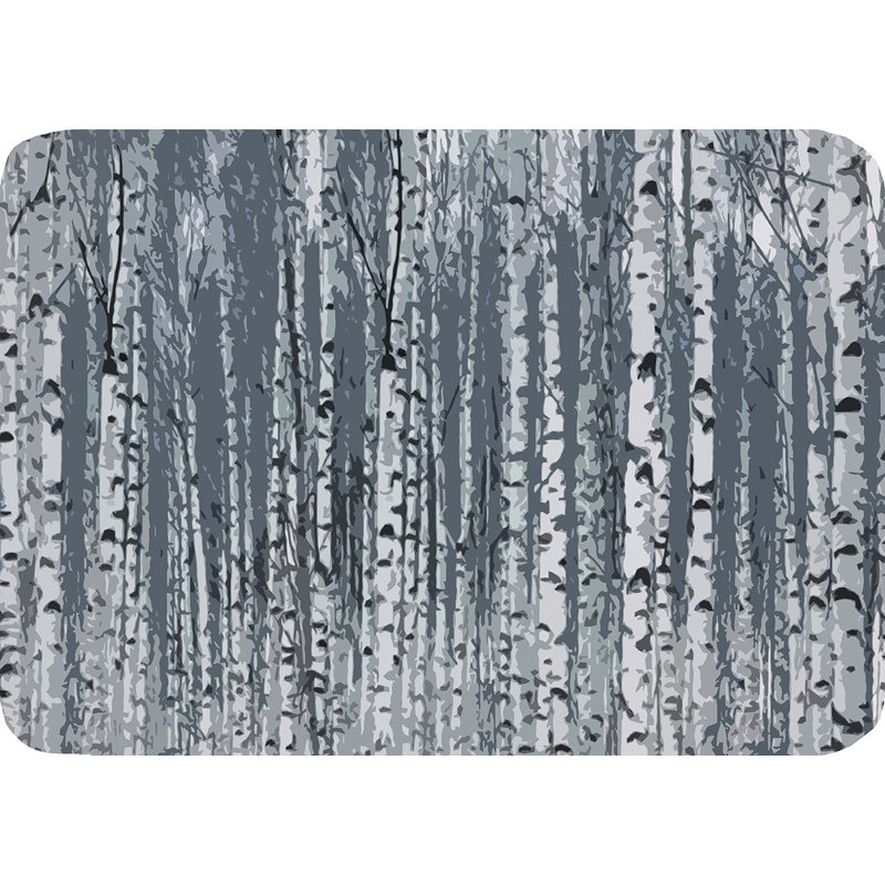 Birch Forest Placemat Set, Indigo