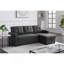 Upholstered Pull Out Sectional Sofa With Chaise-1742809744