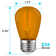 0.5 Watt S14 LED Coloured String Light Bulb, Purple and Orange, E26/Medium (Standard) Base