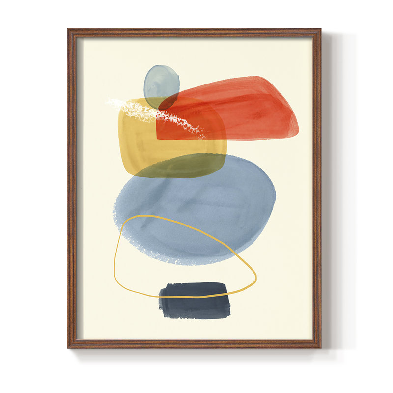 «Bright Color Bundle I», reproduction encadrée - bois massif, Brun, H 20 po x l 16 po