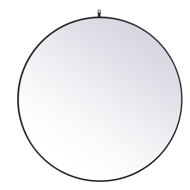 Miroir Cassie, 45 po x 45 po, Noir