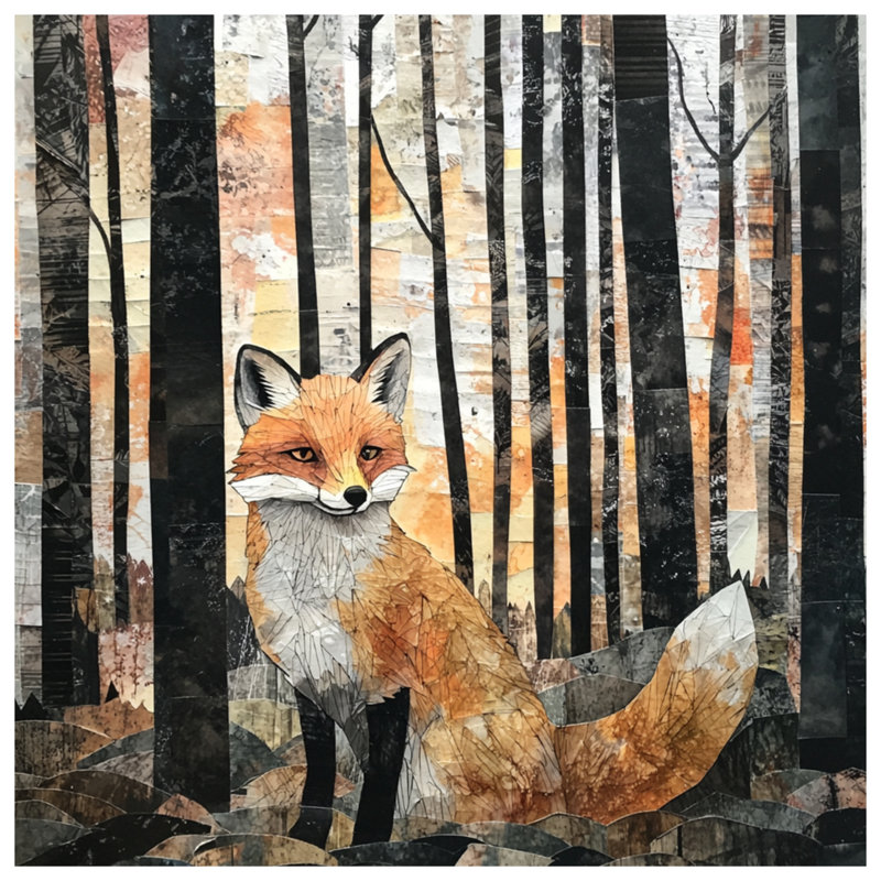 Toile tendue avec châssis Fox, 20 po x 30 po