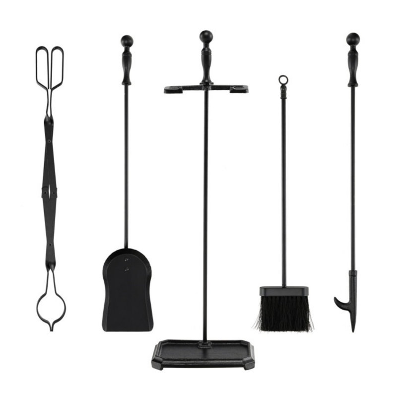 Daviah Iron Fireplace Tool Set