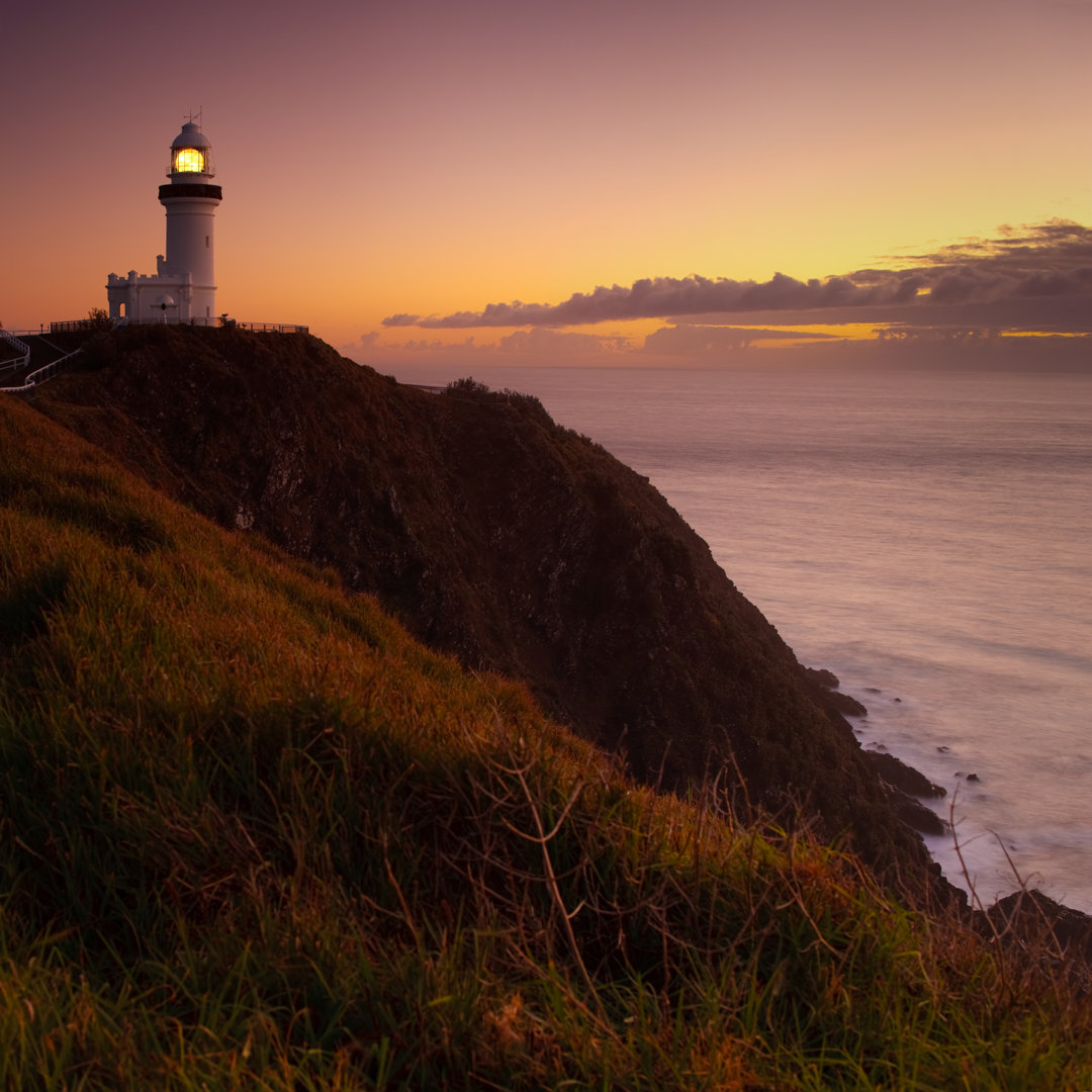 Byron Bay Leuchtturm Dämmerung von Turnervisual - Leinwandbild