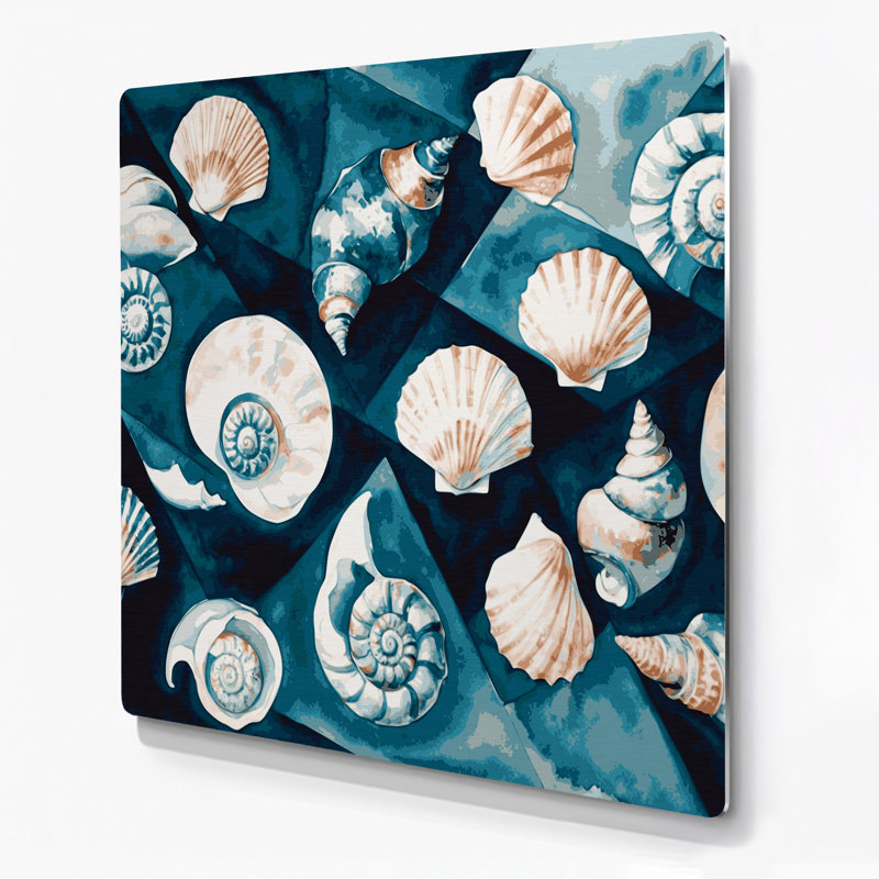 Art mural en métal gris Coastal Modernist, H 32 po x l 32 po