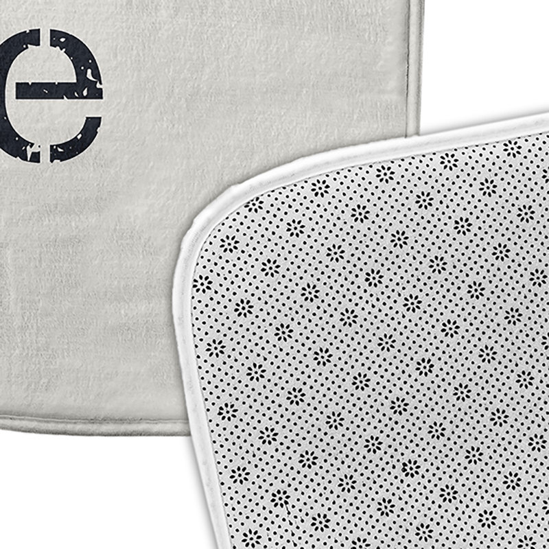 Tapis de bain Beach, L 17 po x L 24 po, Blanc