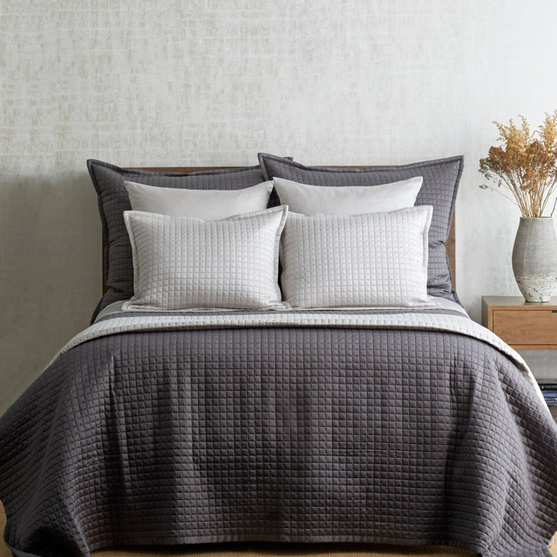 Ready-to-Bed Coverlet, Twin Quilt, Teal
